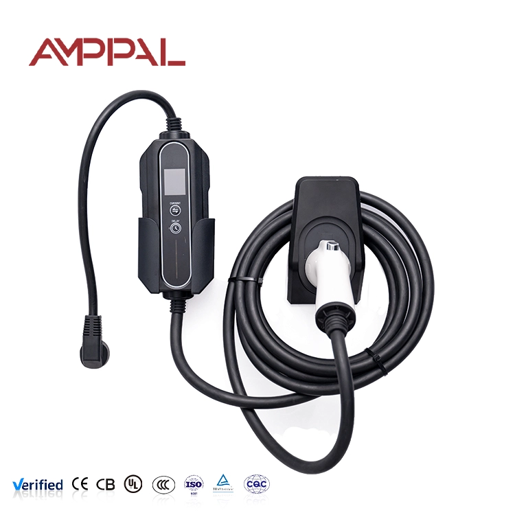 Carregador portátil AC EV de 11kW com design acrílico para viagens e carregamento doméstico