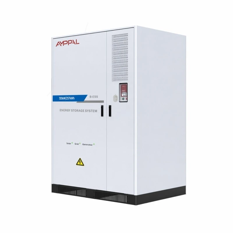 Sistema de armazenamento de energia de bateria industrial de 130kW para gerenciamento de energia de fábrica