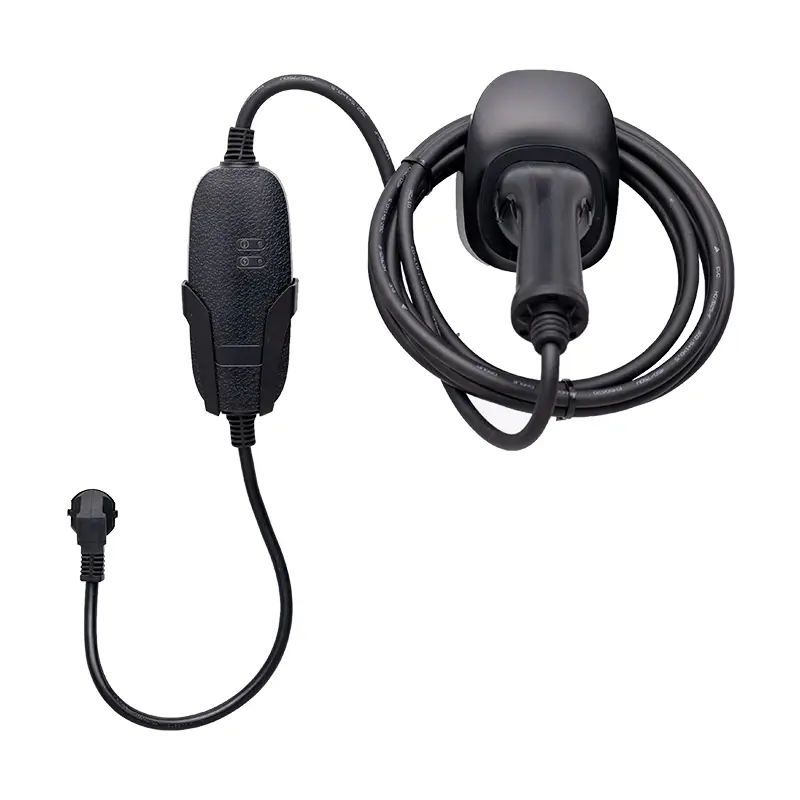 Carregador portátil AC EV de 3,5 kW com caixa de acrílico para casa e viagens