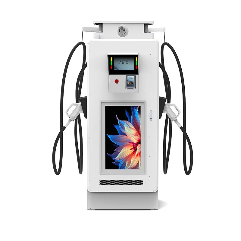 Carregador rápido EV de 60kW DC com display digital para carregamento público