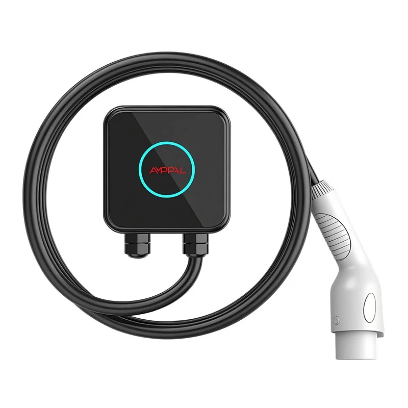 Carregador EV AC Wallbox compacto de 7kW para garagens residenciais